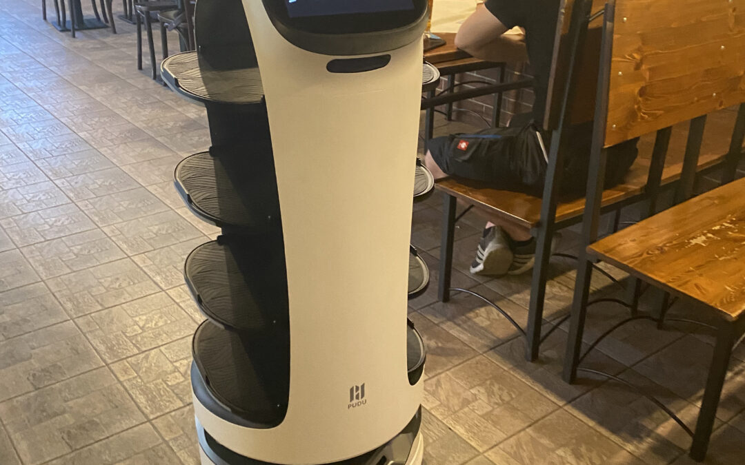 V orlovské restauraci obsluhuje hosty náš robot